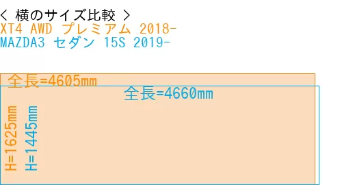 #XT4 AWD プレミアム 2018- + MAZDA3 セダン 15S 2019-